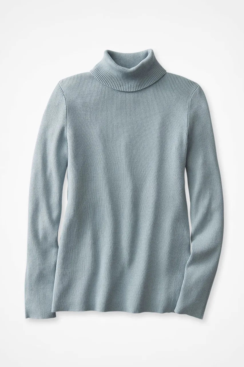 Ribbed Turtleneck Sweater