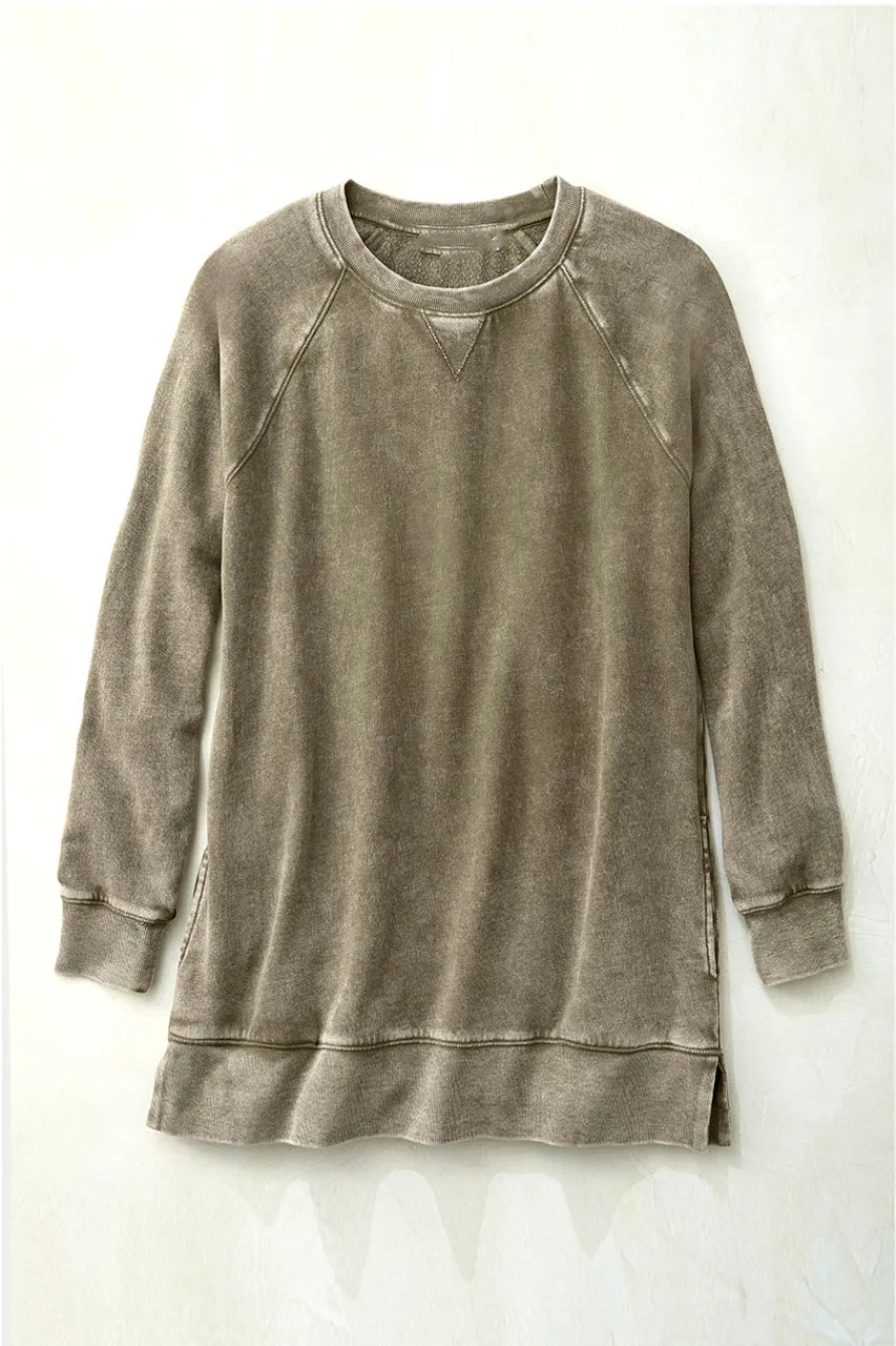 Colorwash Tunic Sweatshirt