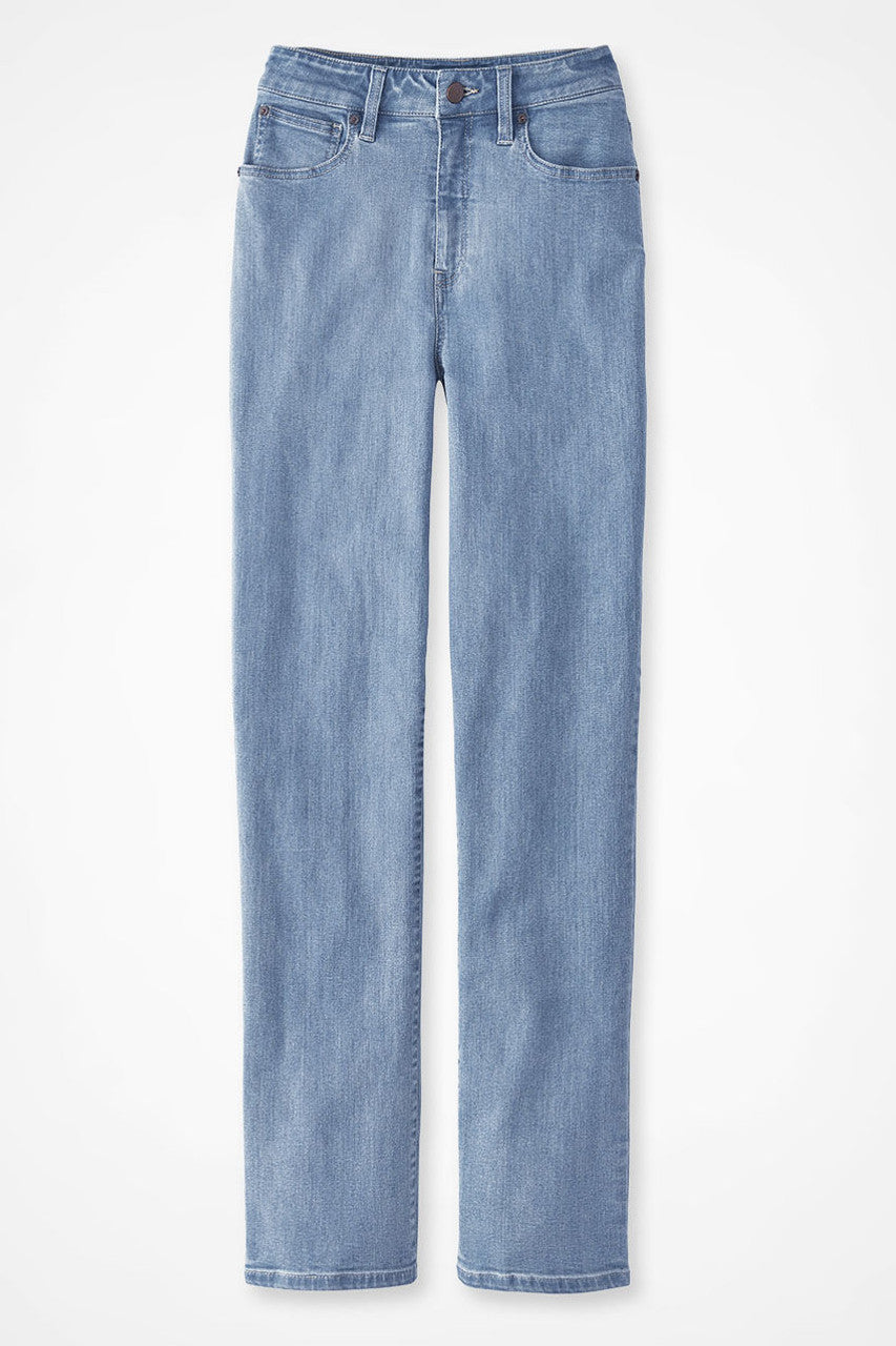 High Rise Straight-Leg Jeans