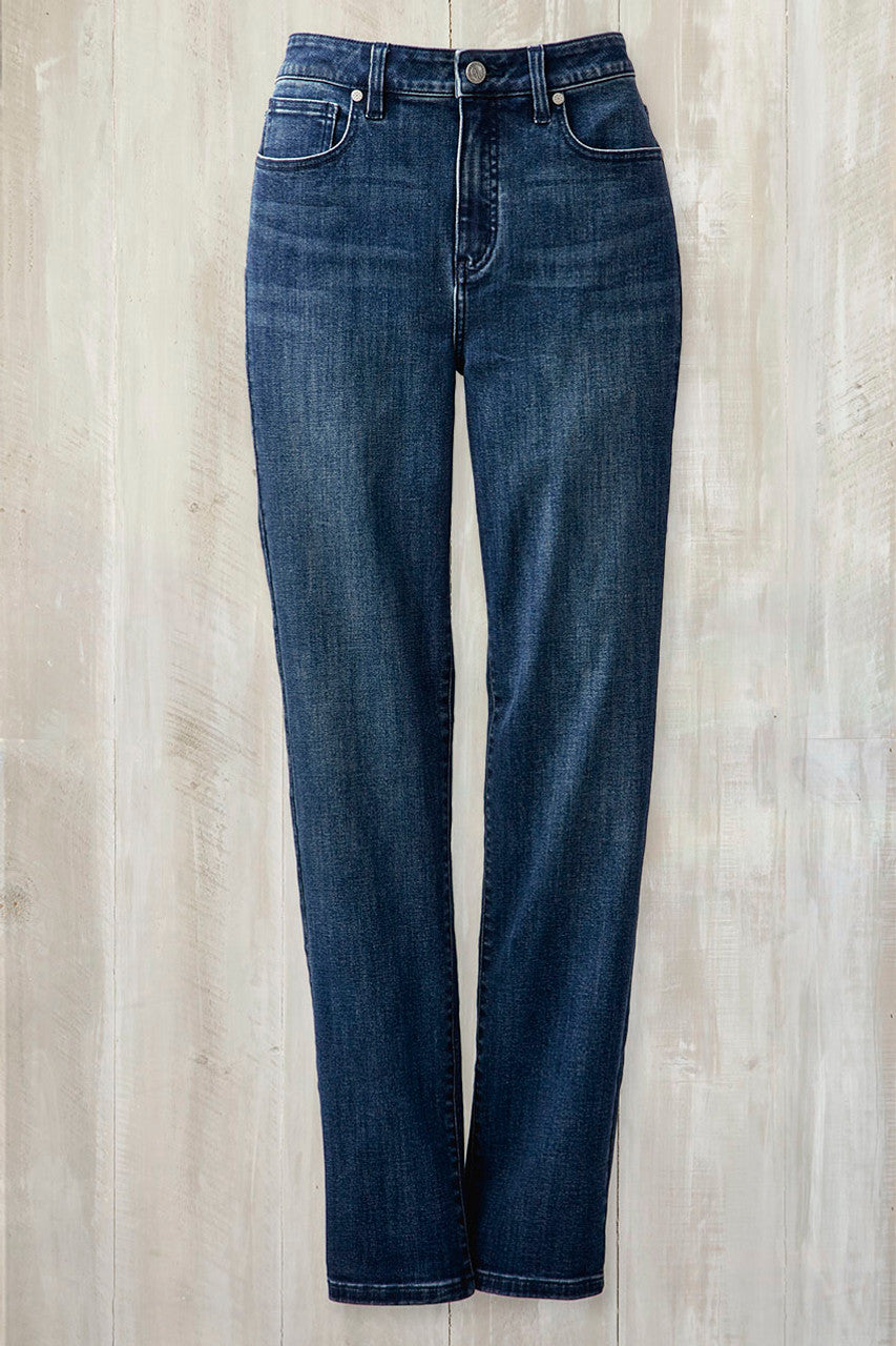 High Rise Straight-Leg Jeans