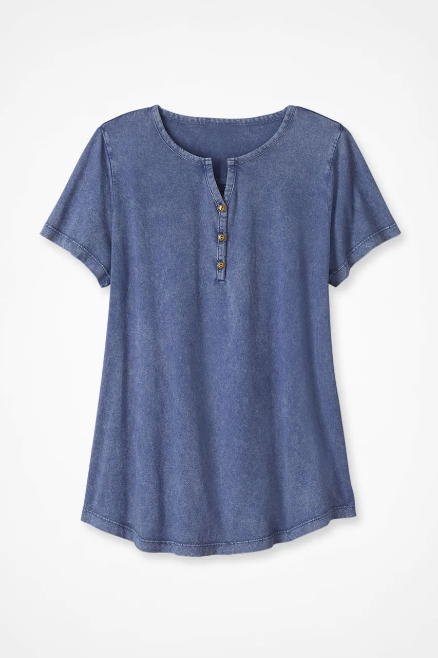 Vintage-Washed Henley