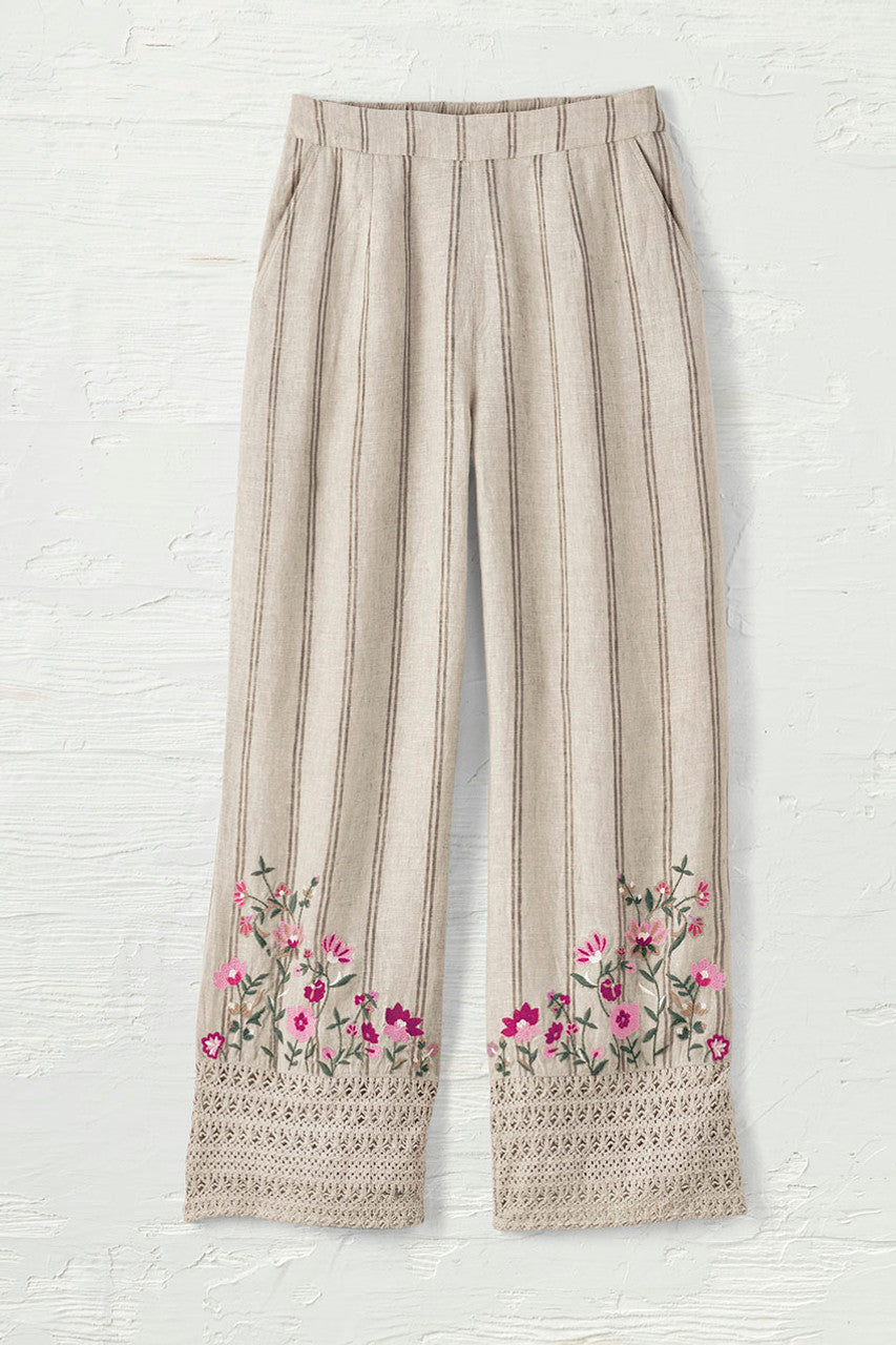 Trellis Striped Ankle Pants