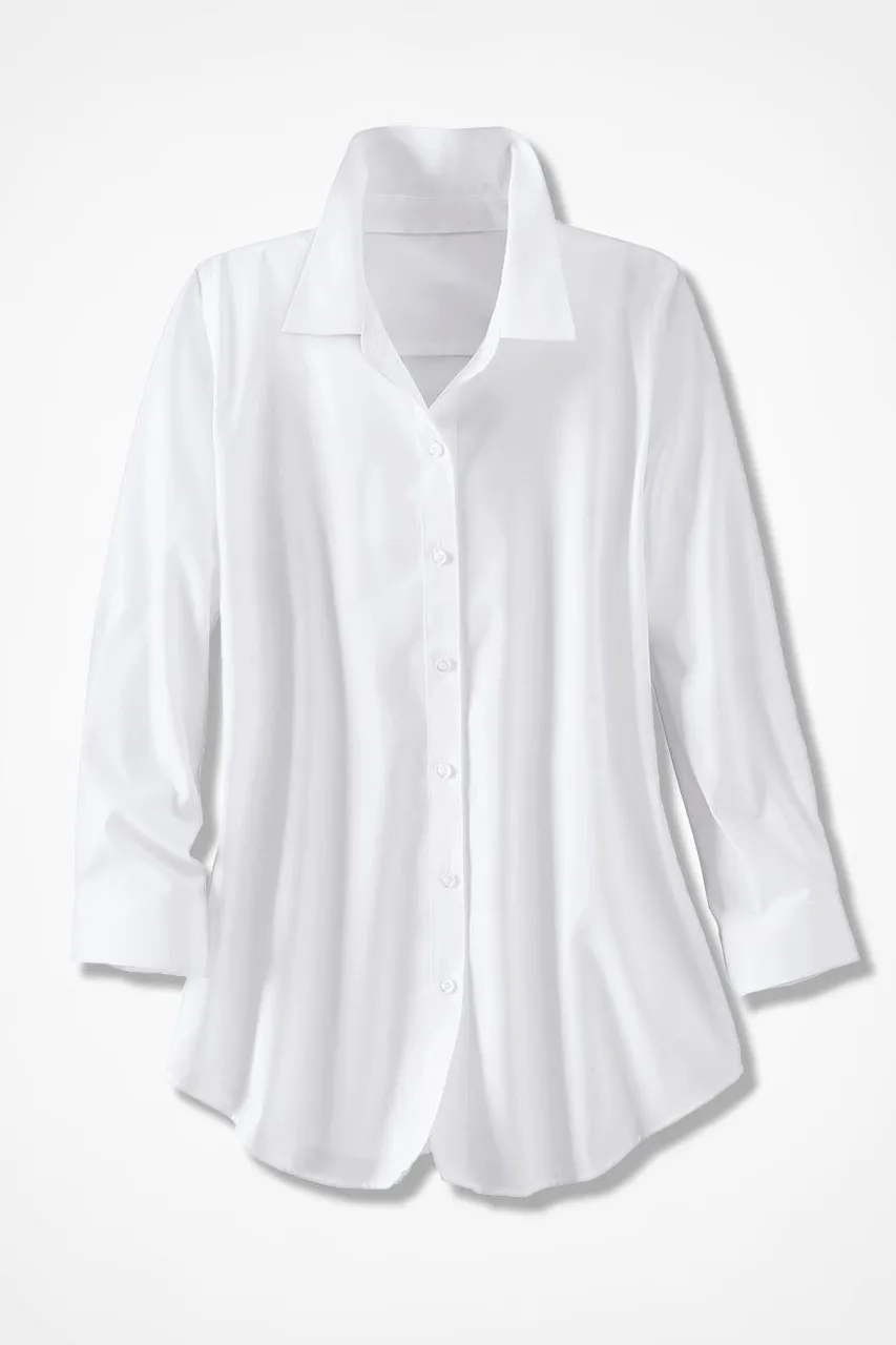 No-Iron 3/4-Sleeve Shirt