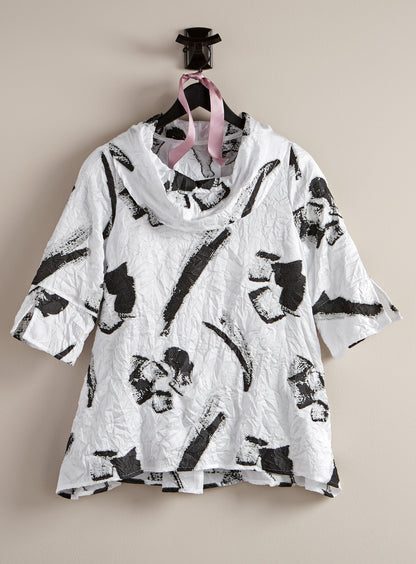 Airflow Crinkle Tunic - Black Ink