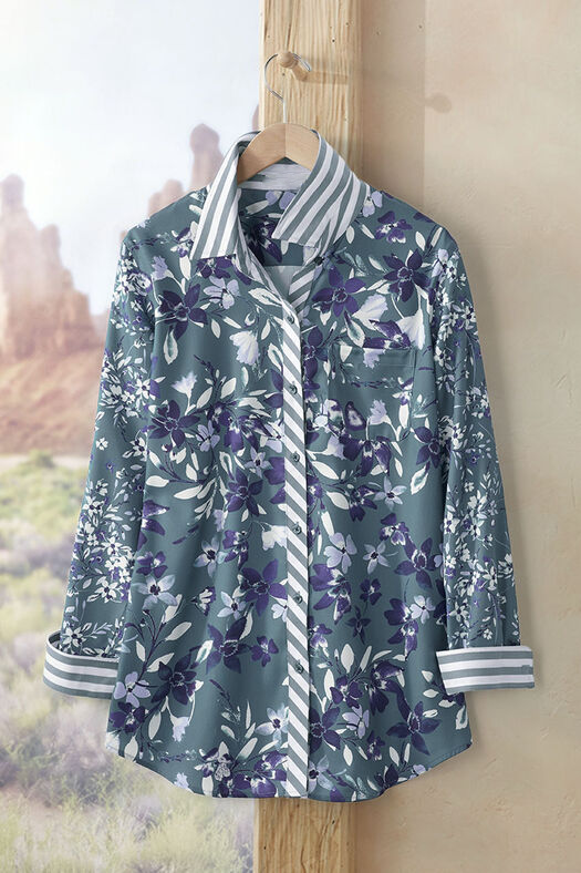 Midnight Skies Anytime No-Iron Tunic