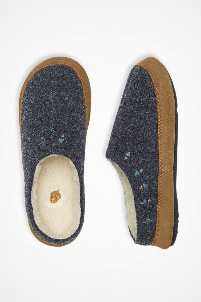 Geo Embroidered Hoodback Slippers by Ac