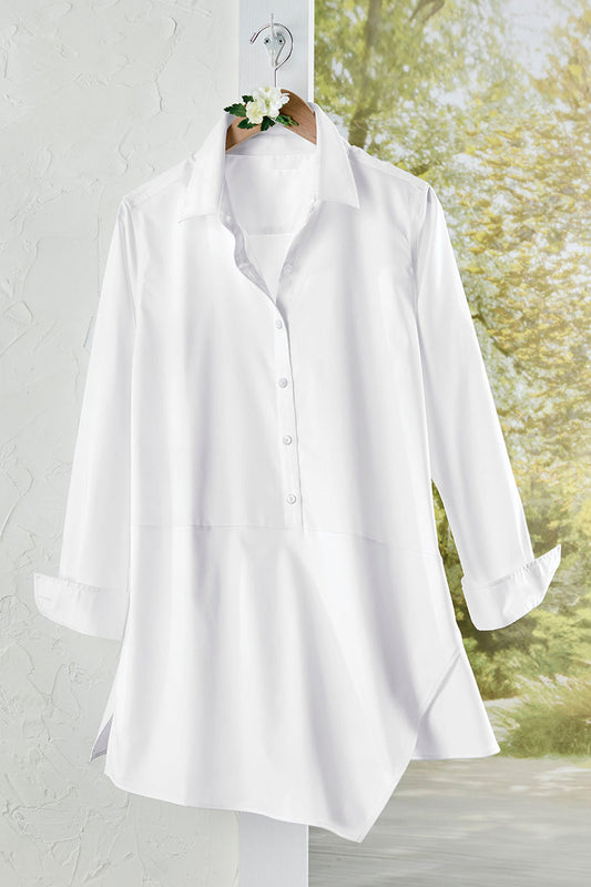 Easy Care Seamed Popover Tunic