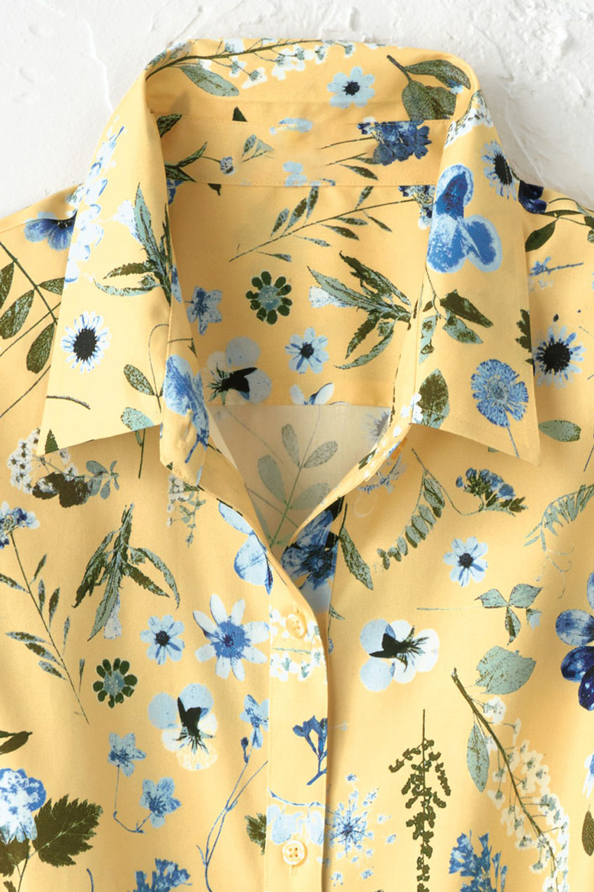 Signs of Spring 3/4-Sleeve No-Iron Shirt