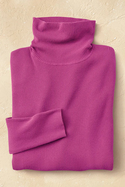 Ribbed Turtleneck Sweater
