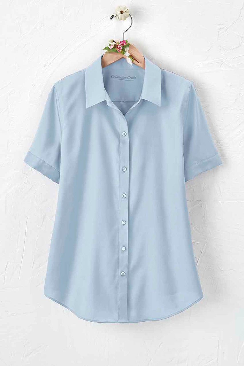 Short Sleeve Stain Stop No-Iron Shirt