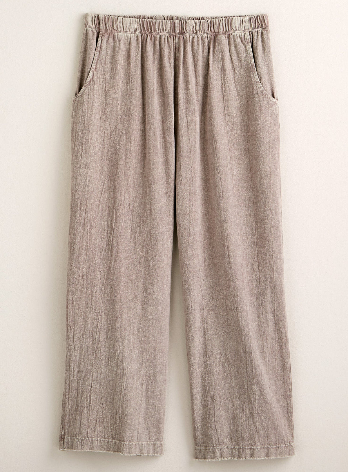 Cotton Gauze Capri Pants