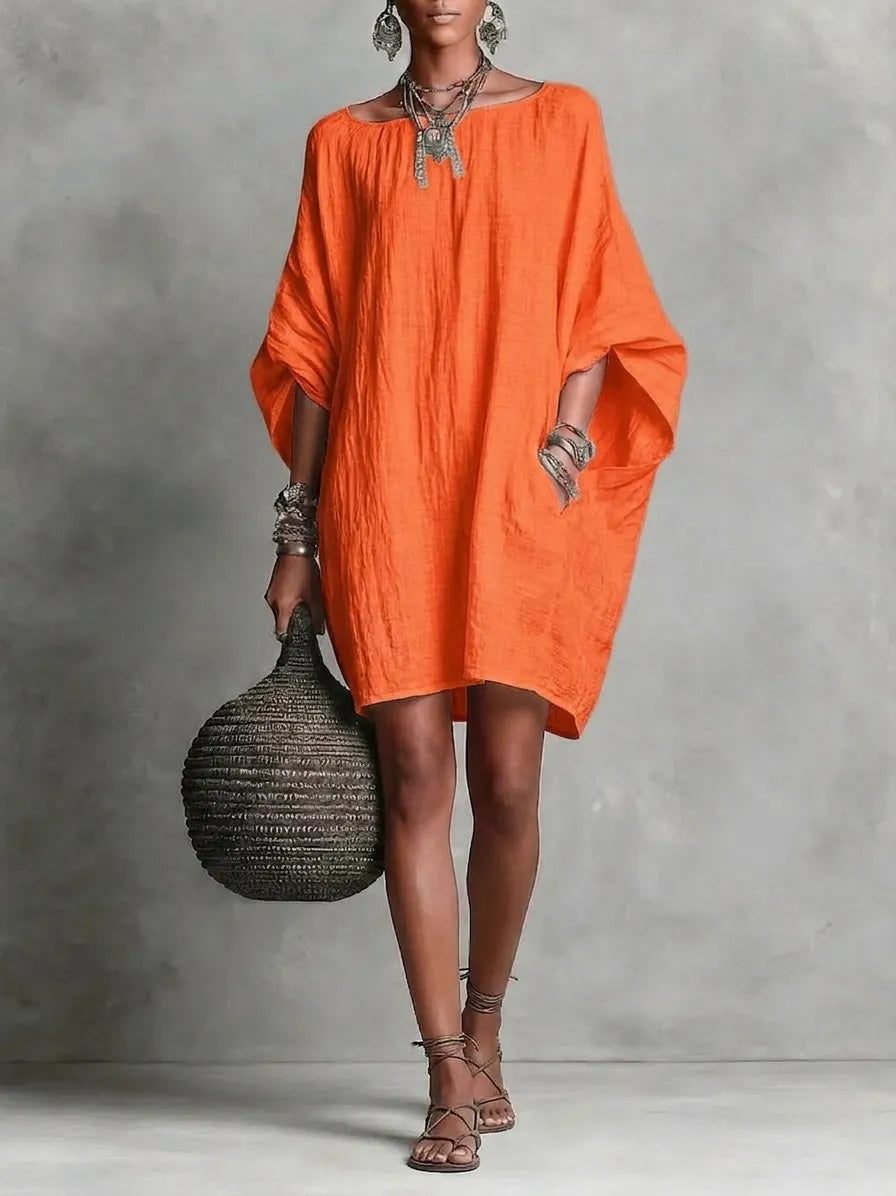 Hot Sale❤️ Casual cotton and linen dress