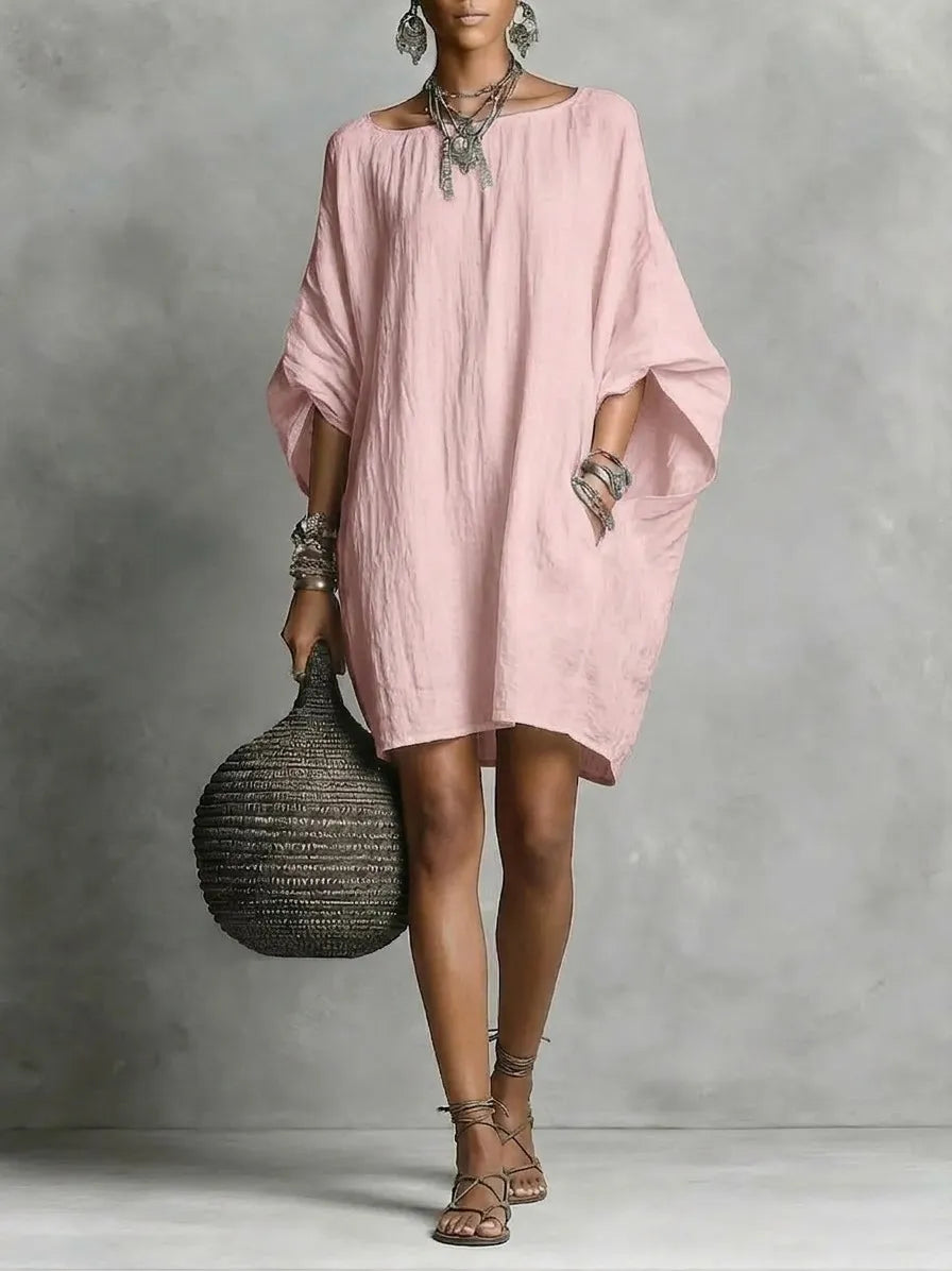 Hot Sale❤️ Casual cotton and linen dress