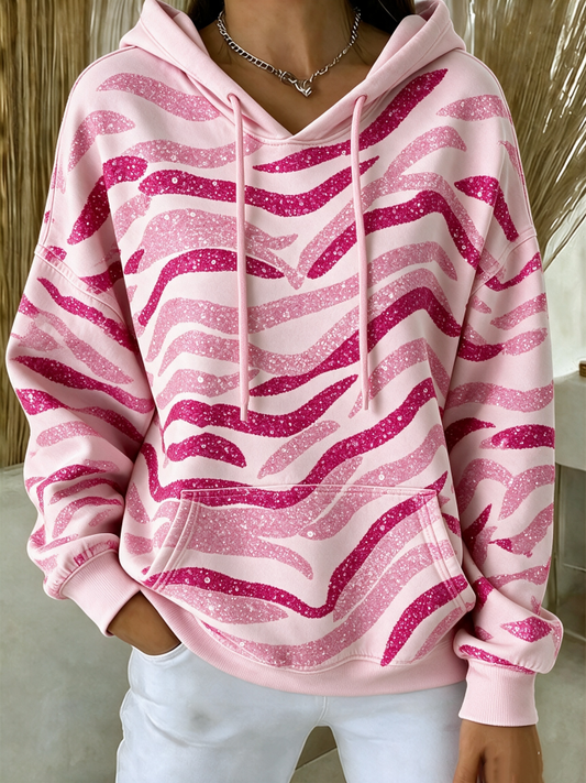 Women's Vintage Hoodie Geometric Hoodie