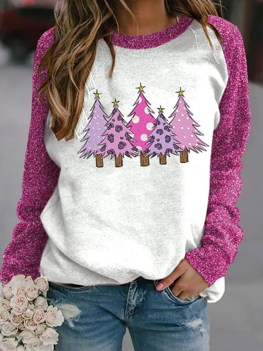 Women's Breast Cancer Awareness Cancer Print Sweatshirt