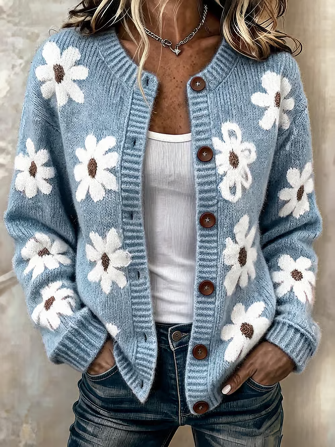Women's Casual Knitted Cardigan Top