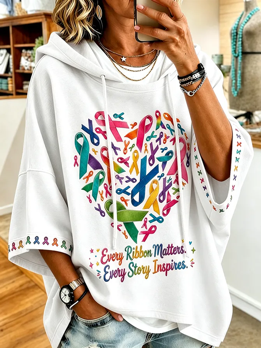 Women'S Breast Cancer Pink Casual Sweater
