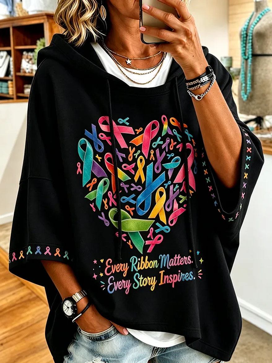 Women'S Breast Cancer Pink Casual Sweater