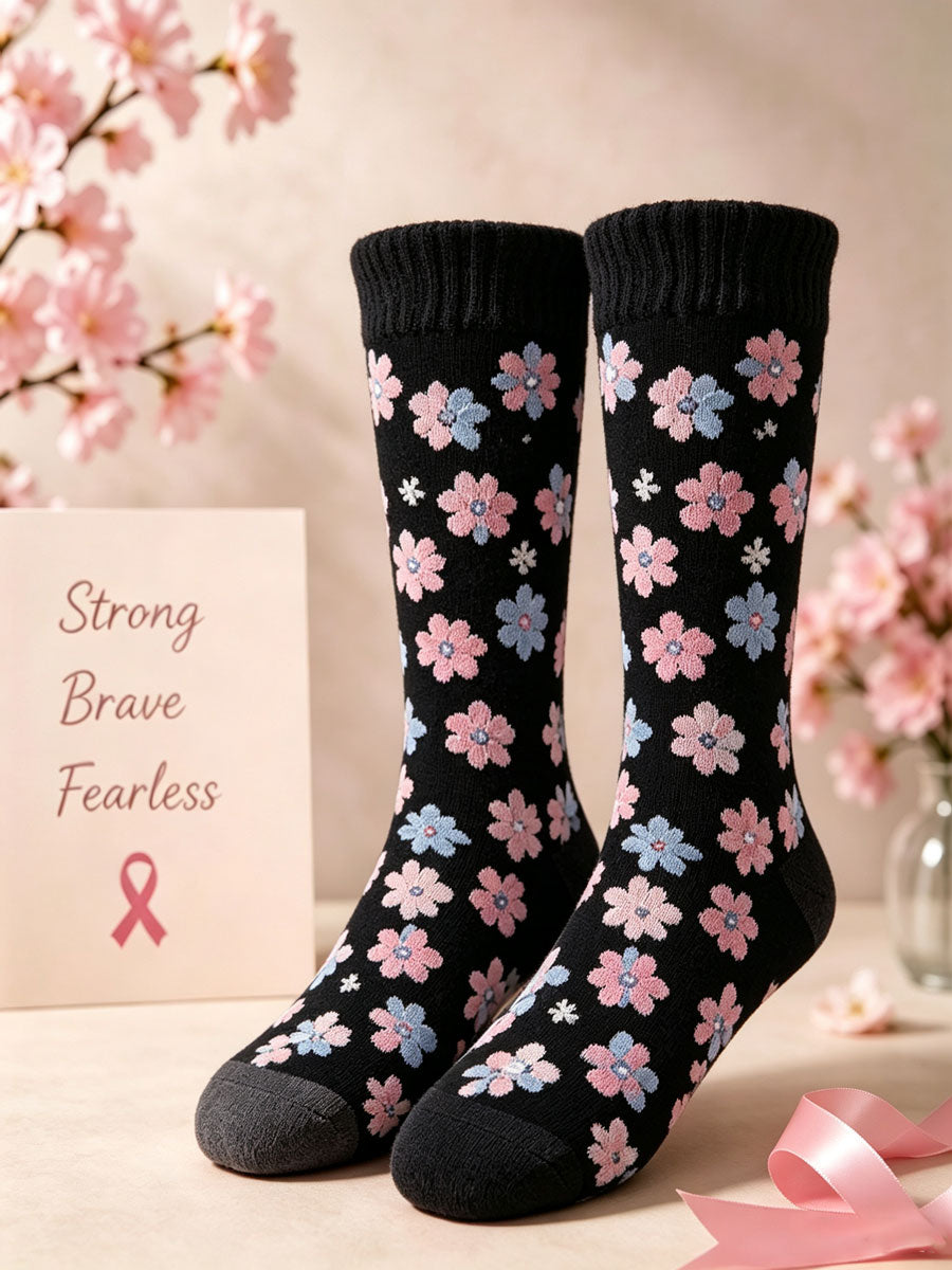 Unisex Breast Cancer Awareness Promotion Theme Socks