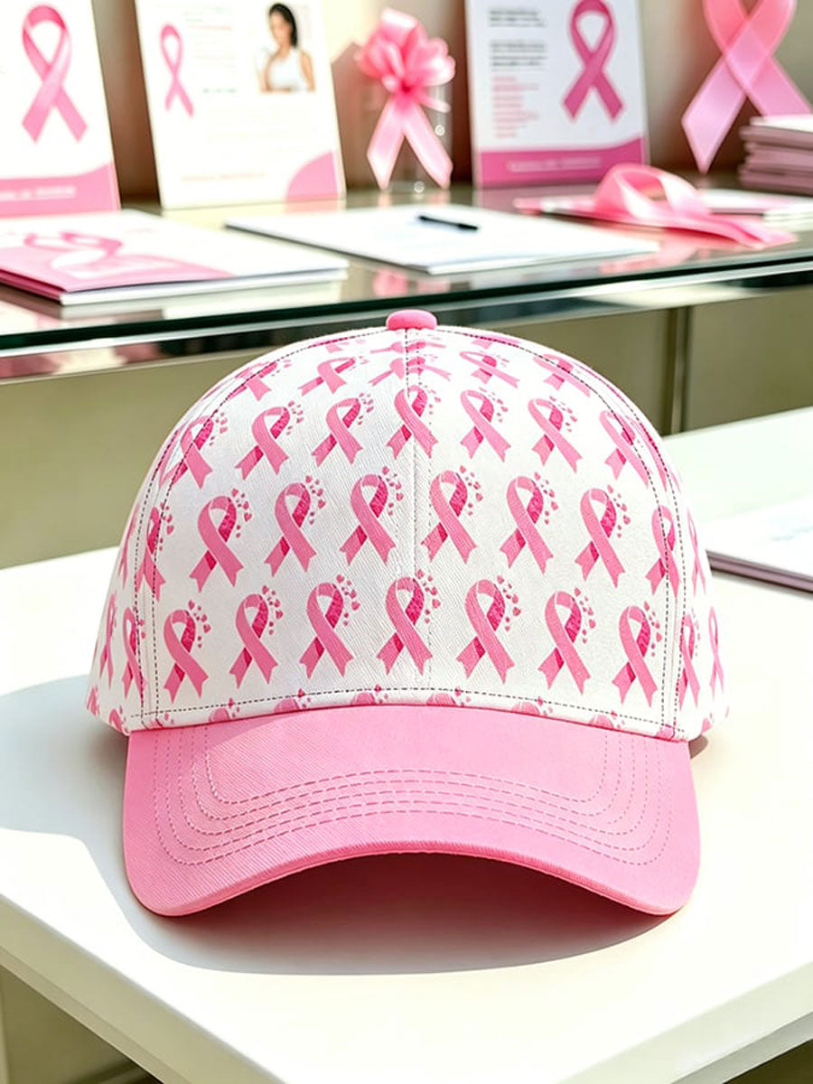 Breast Cancer Awareness Art Print Baseball Cap