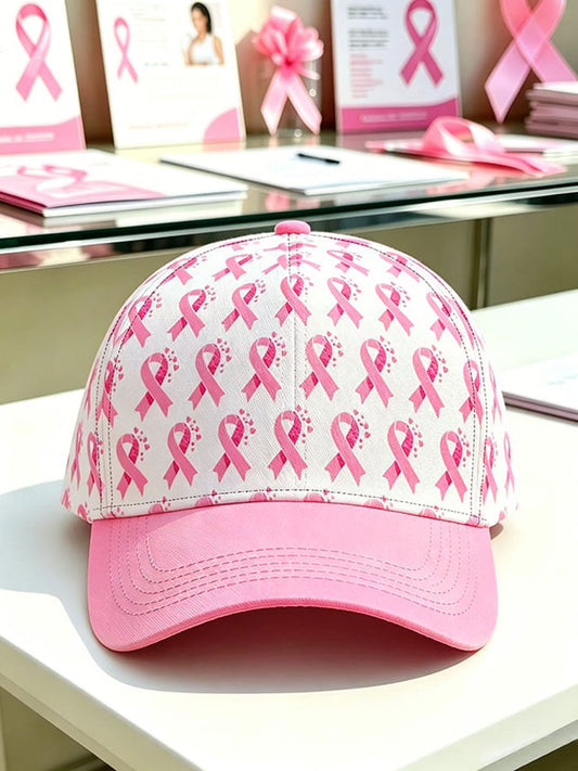 Breast Cancer Awareness Art Print Baseball Cap