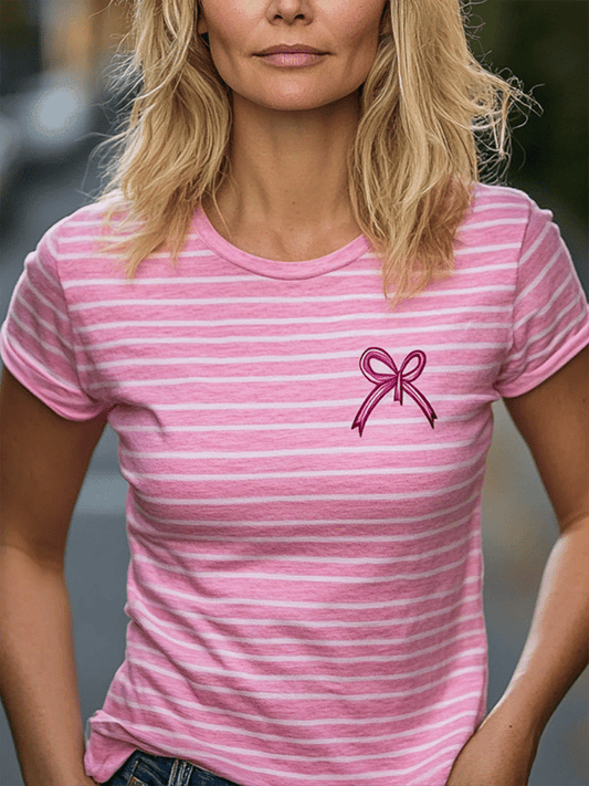 Women's Breast Cancer Awareness Month Pink Art Print T-Shirt